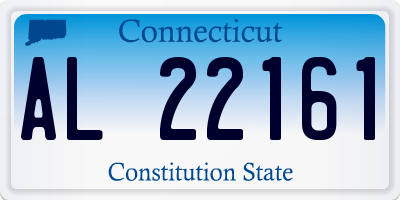 CT license plate AL22161