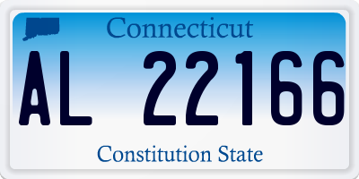 CT license plate AL22166