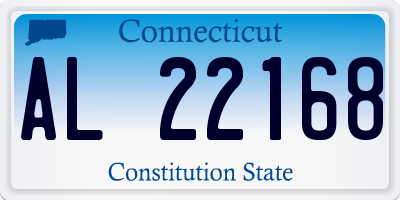 CT license plate AL22168