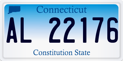 CT license plate AL22176