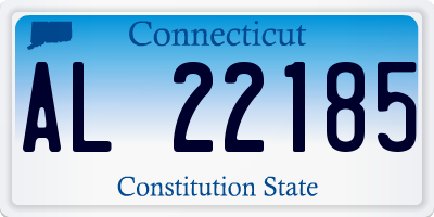 CT license plate AL22185
