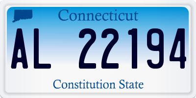 CT license plate AL22194