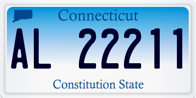 CT license plate AL22211