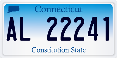CT license plate AL22241