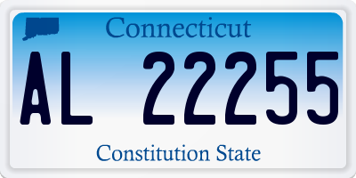 CT license plate AL22255