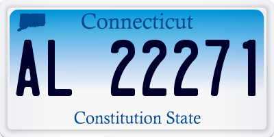 CT license plate AL22271
