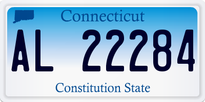 CT license plate AL22284