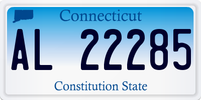 CT license plate AL22285
