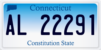 CT license plate AL22291