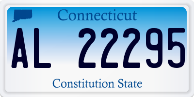 CT license plate AL22295