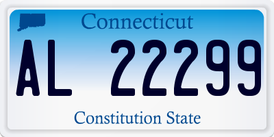 CT license plate AL22299