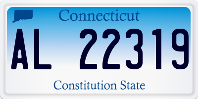 CT license plate AL22319