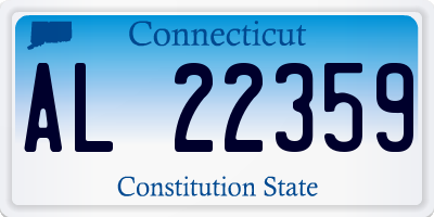 CT license plate AL22359