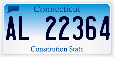 CT license plate AL22364