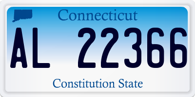 CT license plate AL22366