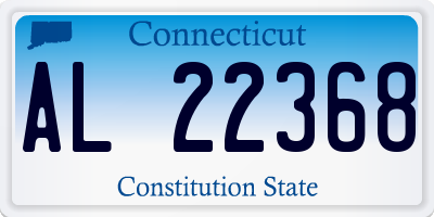 CT license plate AL22368