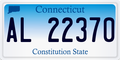 CT license plate AL22370