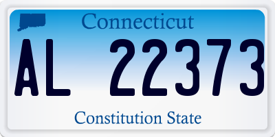 CT license plate AL22373
