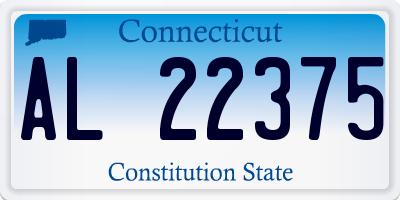 CT license plate AL22375