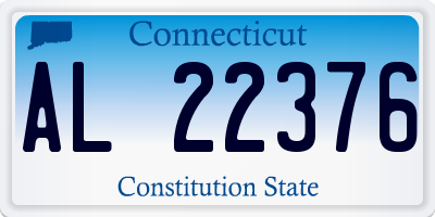 CT license plate AL22376