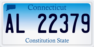 CT license plate AL22379