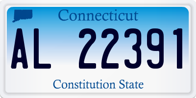 CT license plate AL22391