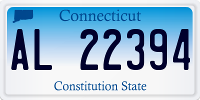 CT license plate AL22394