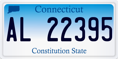 CT license plate AL22395
