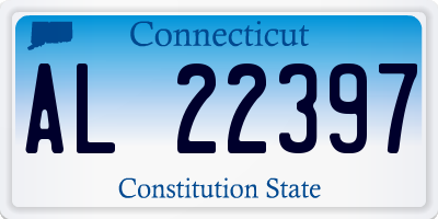 CT license plate AL22397