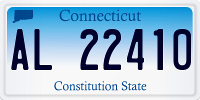 CT license plate AL22410