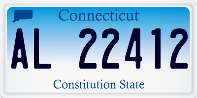 CT license plate AL22412