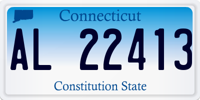 CT license plate AL22413