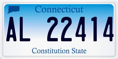 CT license plate AL22414