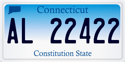 CT license plate AL22422