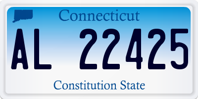 CT license plate AL22425