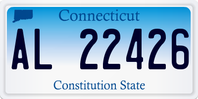 CT license plate AL22426