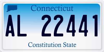 CT license plate AL22441