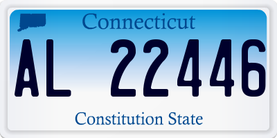 CT license plate AL22446