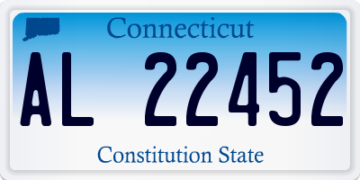 CT license plate AL22452