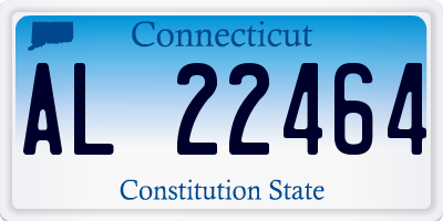 CT license plate AL22464
