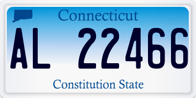 CT license plate AL22466