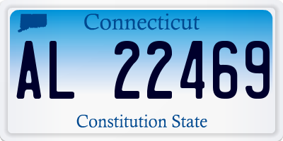 CT license plate AL22469