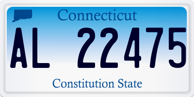 CT license plate AL22475