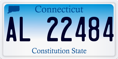 CT license plate AL22484