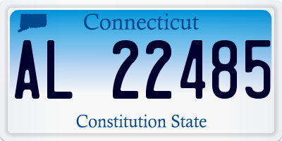 CT license plate AL22485
