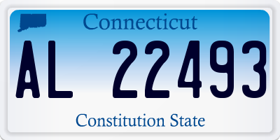 CT license plate AL22493