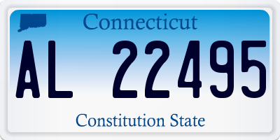 CT license plate AL22495