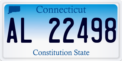 CT license plate AL22498