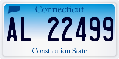 CT license plate AL22499