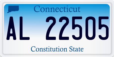 CT license plate AL22505